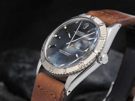 rolex turn o graph leather strap|rolex 1625 datejust.